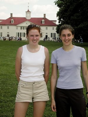 Cindy and friend Claire Gereau - 2001