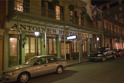 Famous restaurant on Bourbon Street