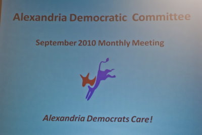 Alexandria Democratic Committee September, 2010 Meeting