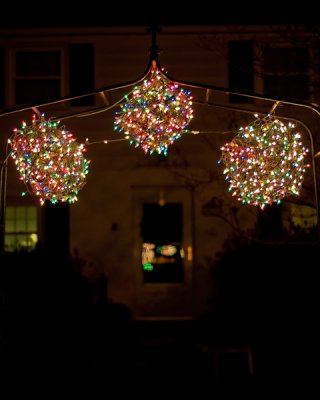 Homemade Lighted Christmas Balls