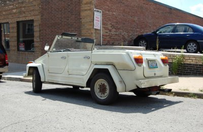 You just don't see many of these on the road anymore. Talk about bare bones transportation.