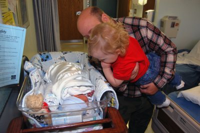 Hello Brother. Hazelmarie meets her little brother, Isaac David. Actually, Hazelmarie is quite sweet with him. She kisses him and is constantly worried about what he's doing and if he needs anything. So long as what he needs, isn't hers.