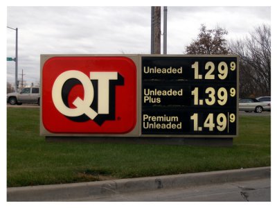 Yes, now it's a game. twelve months ago, fuel was at $2.50. Six months ago it was at $4.25. Today, well, look. 