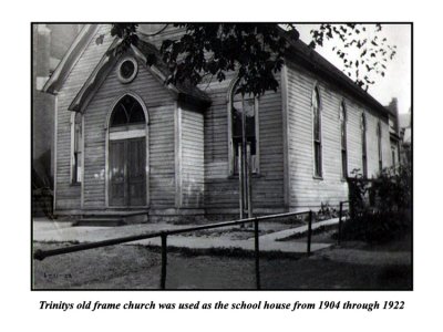 From about 1904 through to 1922, the old frame church was used as a school house. My own Oma, Vivian Hazel Portsche attended school here as a young girl.