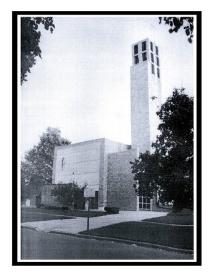 This is how the modern Trinity Lutheran Church looks today. The present building, I believe, was erected around 1958. To my knowledge, there have been three church buildings for Trinity Lutheran.
