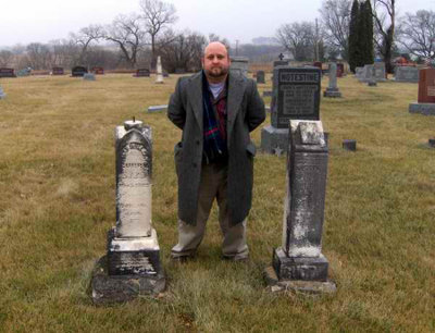 This was a shot taken of me, in Belmont Cemetery, Milo, Iowa.