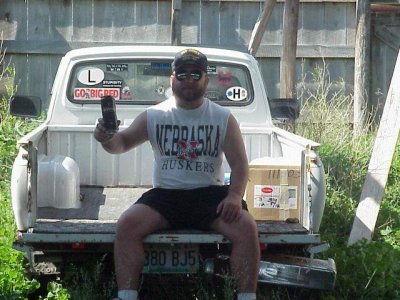 Stuck in Missouri. This was taken with my old Datsun pickup truck. I loved that truck.