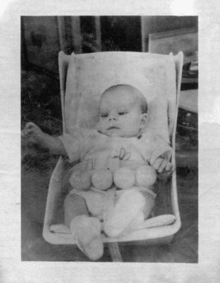 This is a very early shot of yours truly. It could very well be the 1st shot ever taken of me, I simply do not know. It was taken 27 December 1961