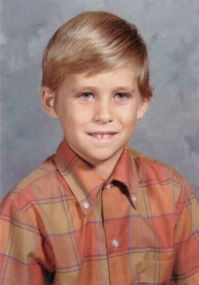 Shown above is a broken child. My father had died just ninety days prior to this picture being shot & every bit of it shows. I was in Mrs. Frye's class at Linden West Elementary School, in Kansas City. I was ten years old.