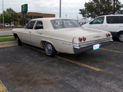 Very little rust for a car with forty three winters under her hood.