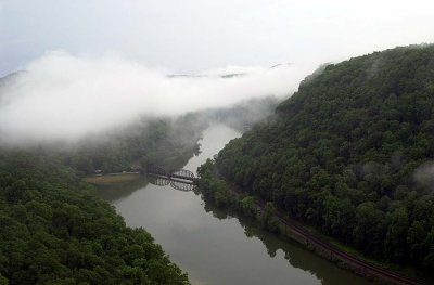 Morning at Hawks Nest WV.