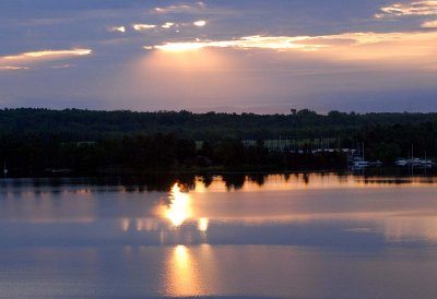 Sunrise on Lake Champlain