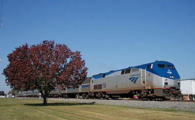 Amtrak 80 arriving at Selma
