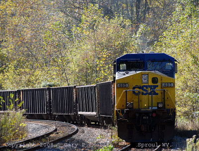Train sits at Sproul WV.