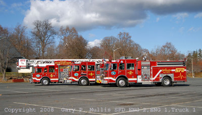Engines 2, 1 and Truck1