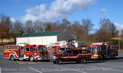 Engines 1,2, Truck 1 and Chief 2