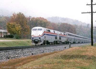 Rare Amtrak move at Vesvious Va.