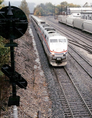 Another view of rare Amtrak move.