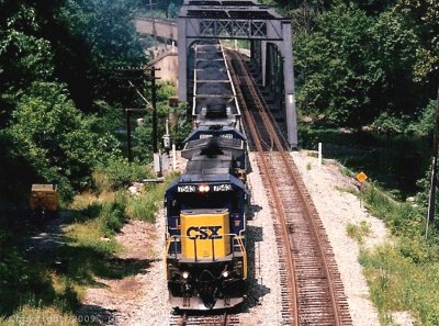 An eastbound starting down the river at Clifton Forge Va.