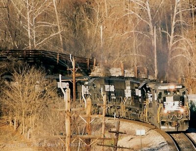 Another shot at Cornwall.  The bridge was wiped out in a derailment.