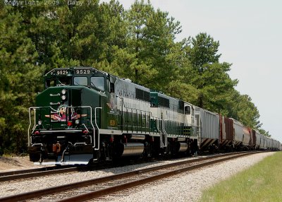 A newly painted unit is now on the grainer shoving it back to the mill.jpg