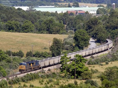 A close up of the hopper train with Augusta Health Hospital in the background which is about a half a mile from me.jpg