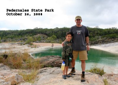 October 2008 Cub Scout camping trip to Pedernales Falls State Park
