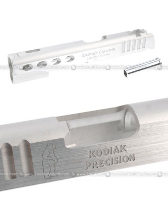 Brazos Custom, Kodiak Precision, 8 Speedhole, Bullet Serrations, Silver