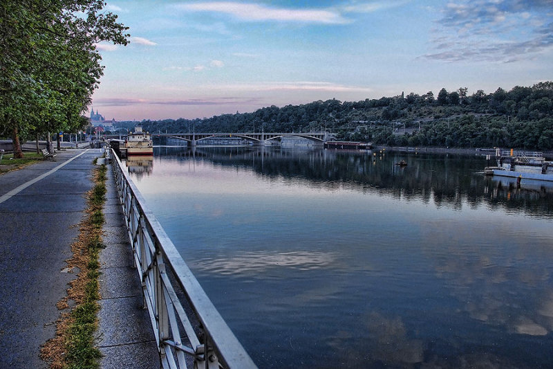 vltava at dawn