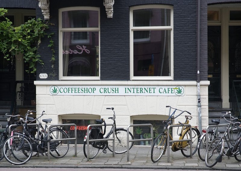 coffee shop and bicycles - the tourist view?