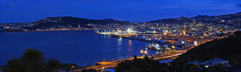 Blue Hour Pano from Khandallah