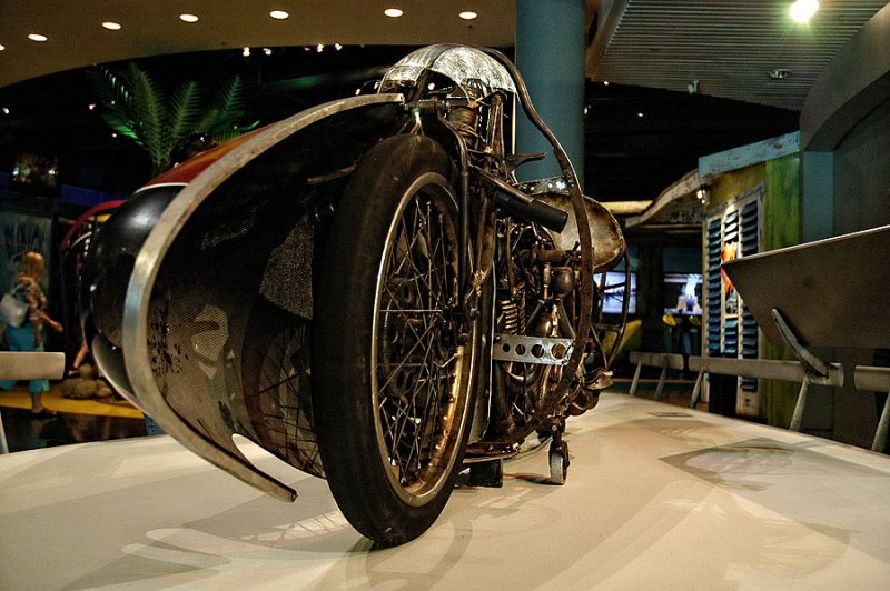 worlds fastest indian - at TePapa - topaz detail