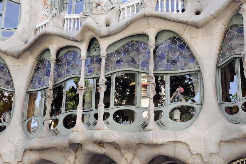 Windows in a Gaudi House