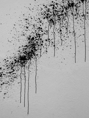 Found art - paint splatter on a wall