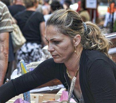 at the market at Vallon Pont dArc