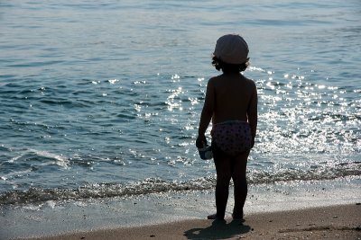 Angelica looking out over the water