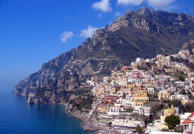 Possitano on the Amalfi Coast in Italy