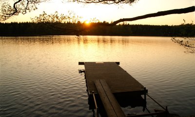 Sunset at Lake Immeln, Sweden
