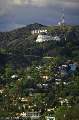 Griffith Observatory and Hollywood Sign From Silverlake