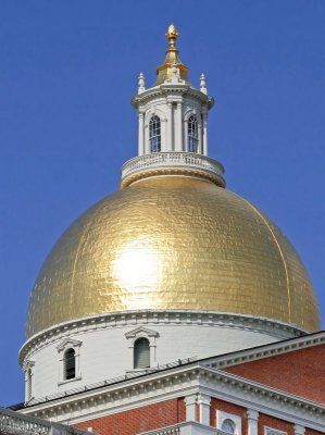 1 - Massachusetts State House Dome - Close Up