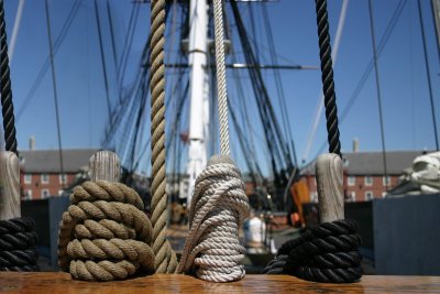 6 - USS Constitution Details (ropes and mast)