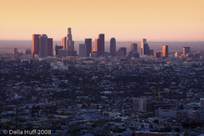 Sunrise Over Downtown Los Angeles from Griffith Observatory II