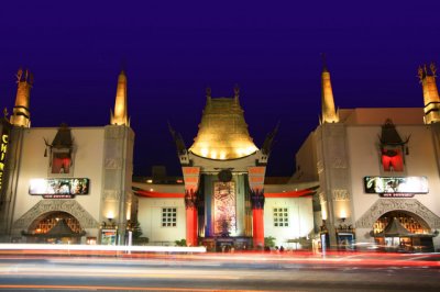 Graumans Chinese Theater at Night -- Hollywood