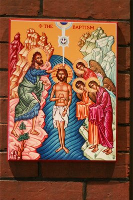 Icon of the Baptism of Jesus at St. James Episcopal Church Lancaster PA