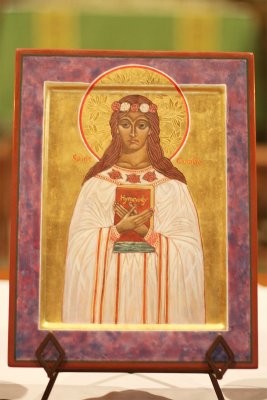 St. Cecila Icon by Loretta Russell Hoffmann of Houston Texas