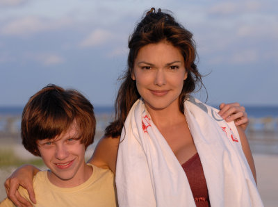 With Laura Harring-on screen Mom
