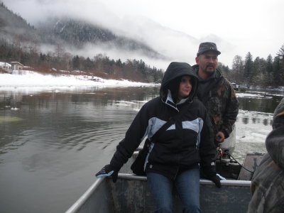 Glenda and river guide, Les