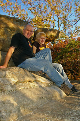 My daughter Petra and me on the West Pinnacle summit