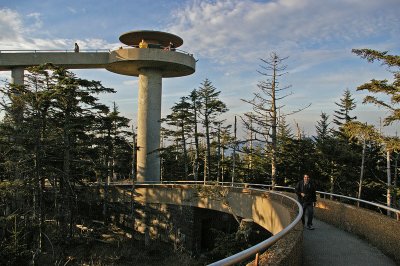 The Clingman Dome look out tower