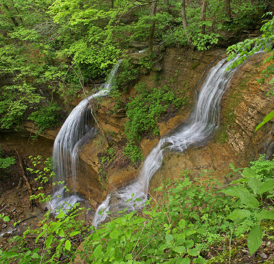 Tioga Falls from the top.